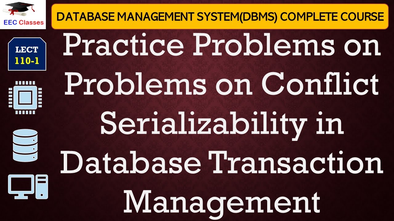 L110-1: Practice Problems on Problems on Conflict Serializability in Database Transaction Management