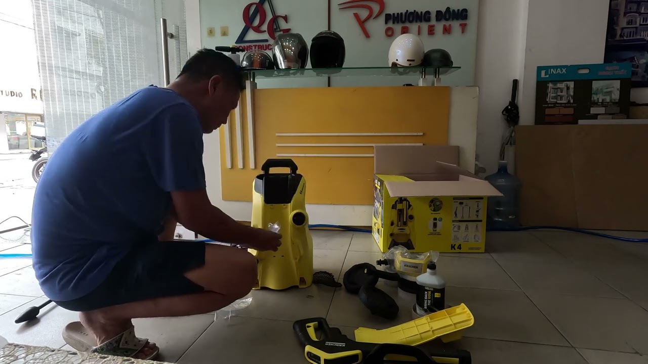 [4K] Review Máy rửa xe Karcher K4 Power control 2024