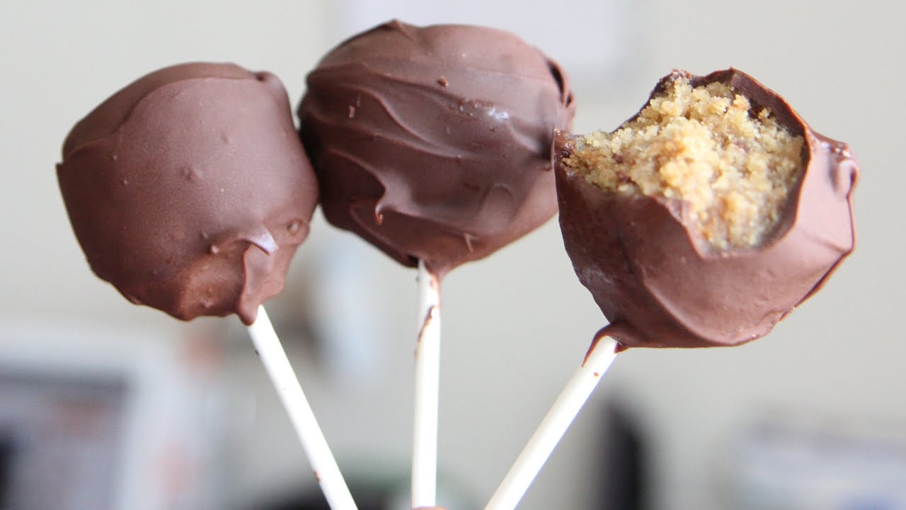 Reese's Peanut Butter Cake Pops Tutorial - How to make vegan cake pops - cake balls