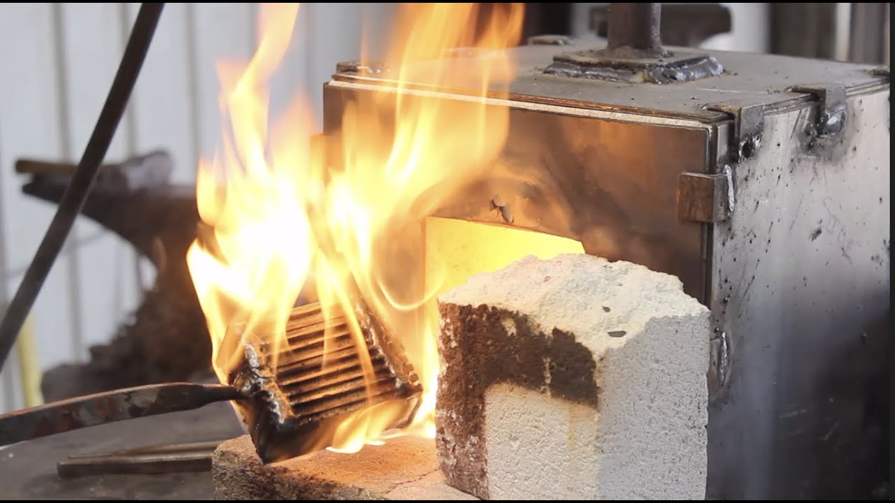 Forging A Twist Damascus Neck Knife For Giveaway