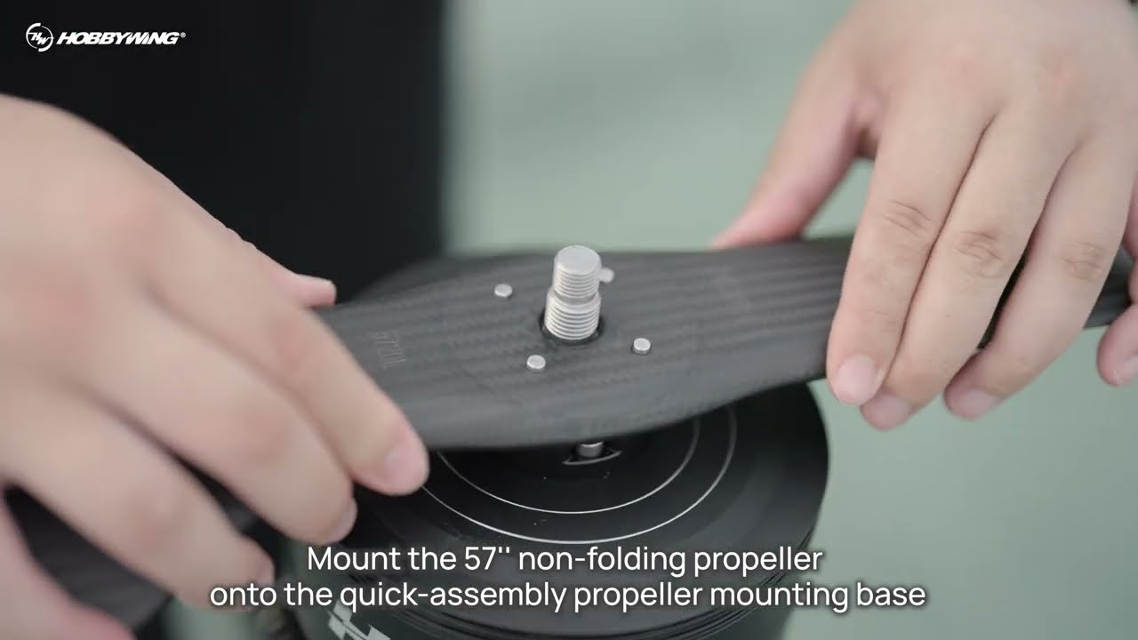 How to Quickly Install 57inch Non-folding Propeller on H13 Coaxial Propulsion System