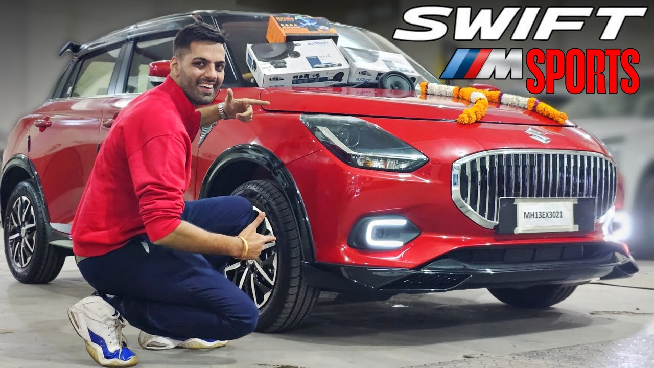 SWIFT M SPORTS EDITION WITH MAYBACH STYLE GRILL & M SPORTS SPOILER...!!!