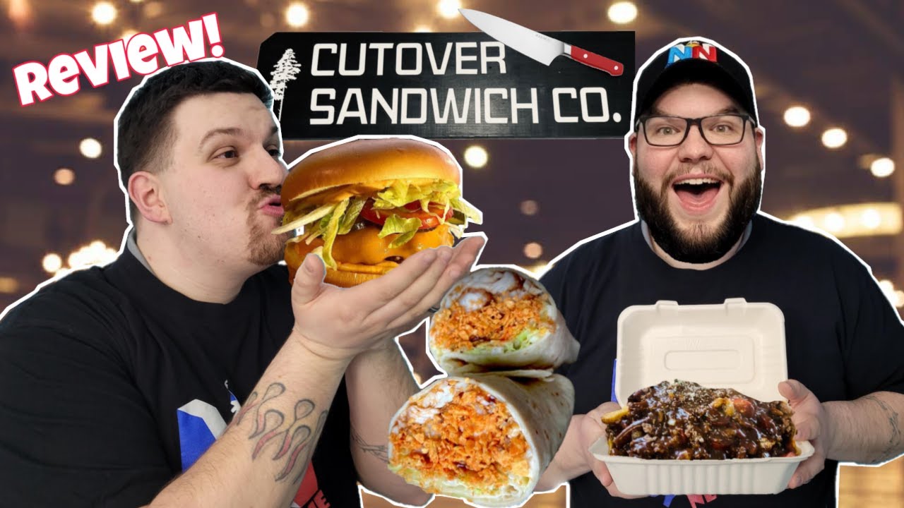 Обзор местной кухни в Cutover Sandwich Co.! Потрясающий путин с курицей в ролле!
