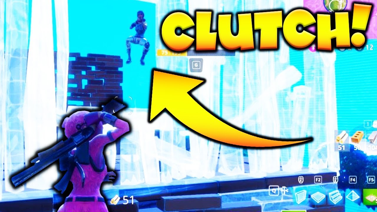 INSANE CLUTCH GAMEPLAY IN FORTNITE BATTLE ROYALE!!!