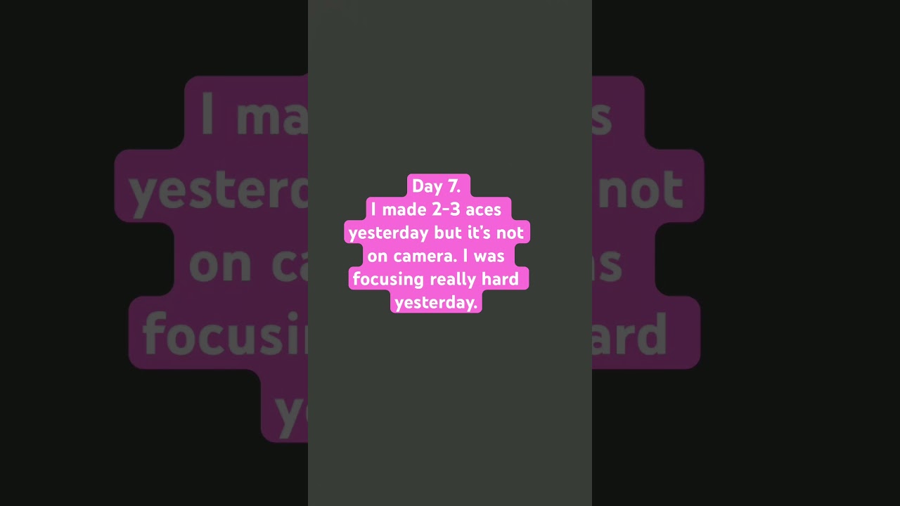 I will be video tapping today for Day 8. 