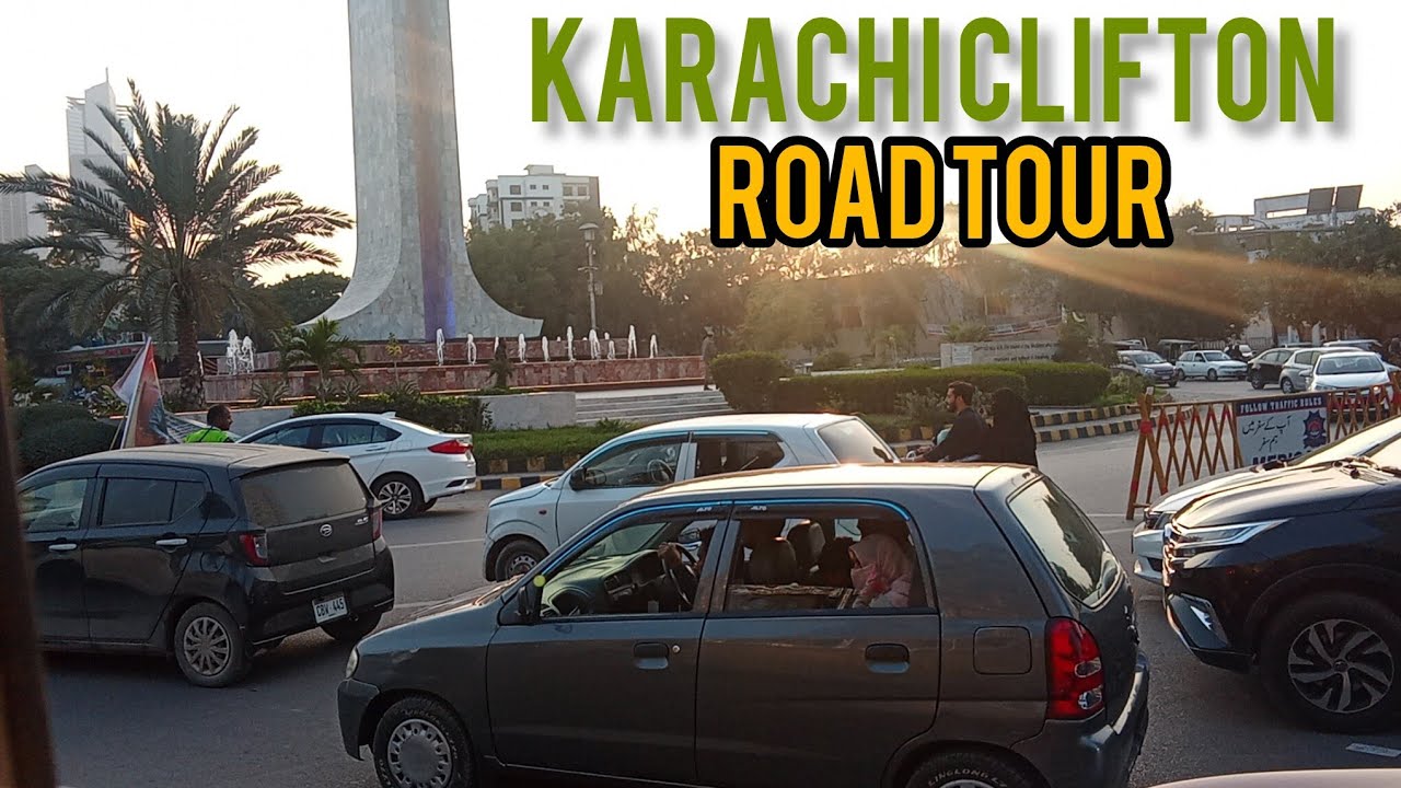 Clifton Teen talwar to Clifton do talwar road tour | Clifton Karachi road tour 