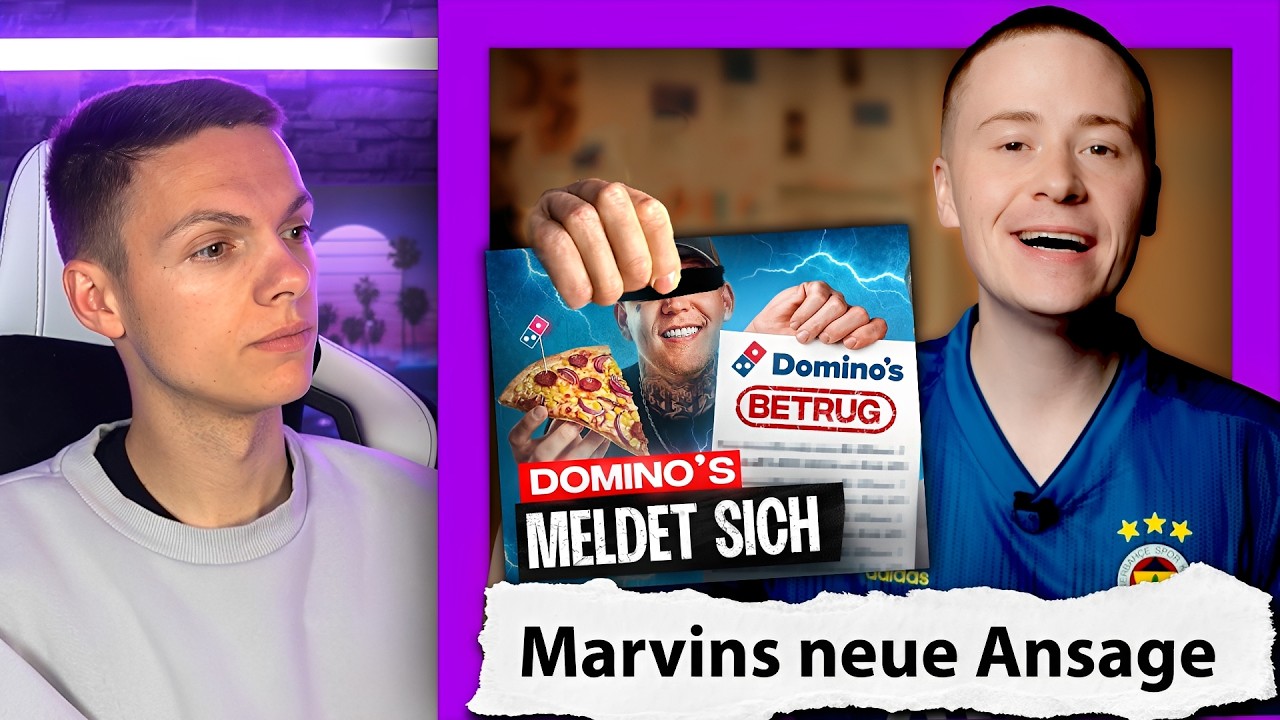 Marvins neue Ansage zum Gewinnspiel Betrug von Dominos