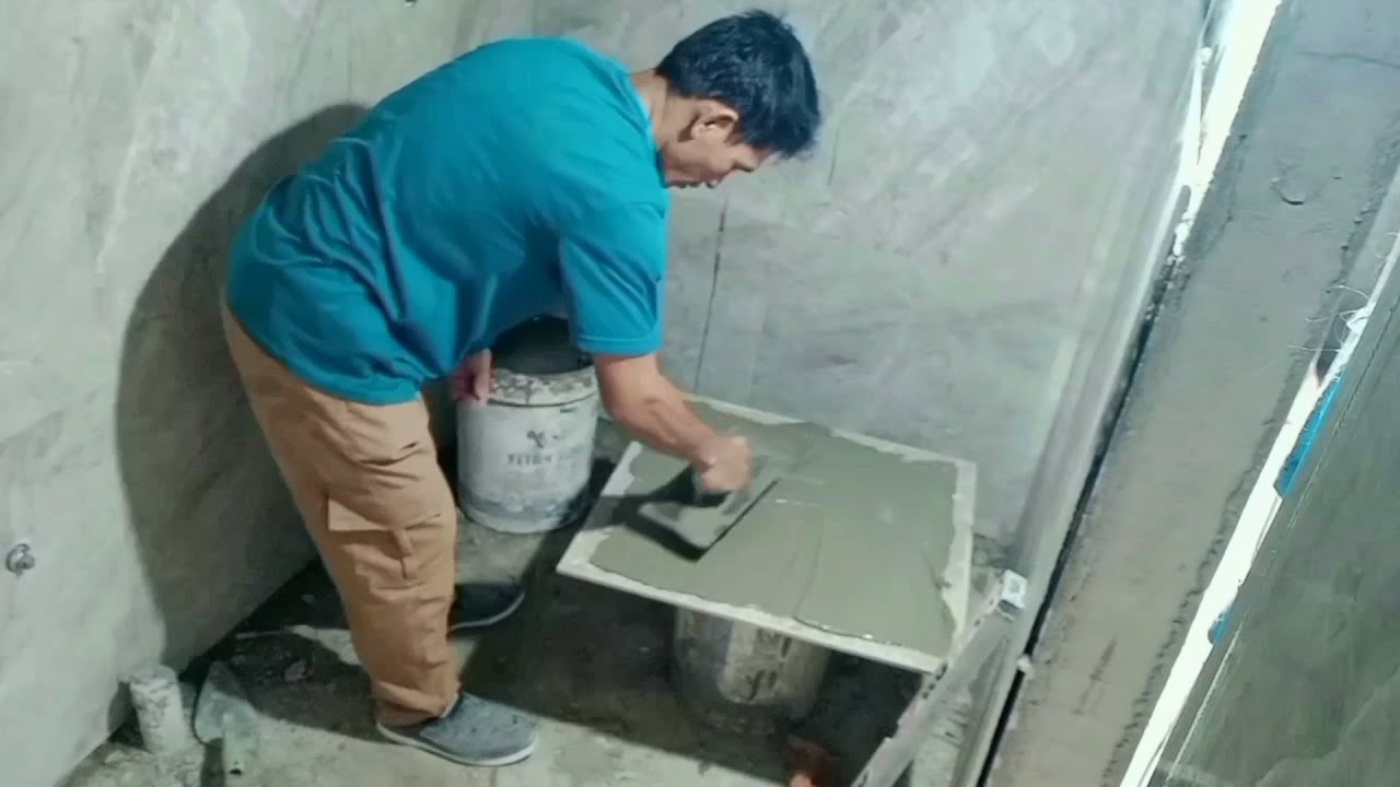 Cara pemasangan  granit size 60*60 dinding kamar mandi yang tepat dan benar.