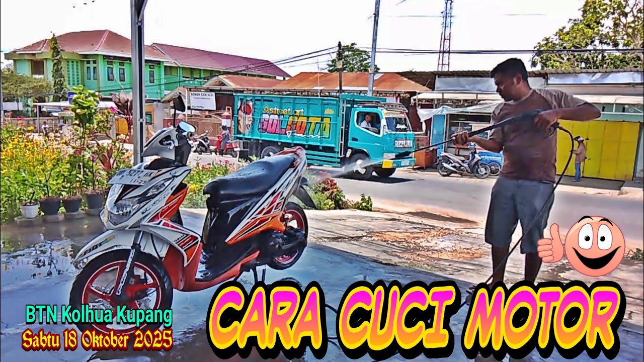 Selasa 21 Oktober 2025.                                         Cara Cuci Motor 