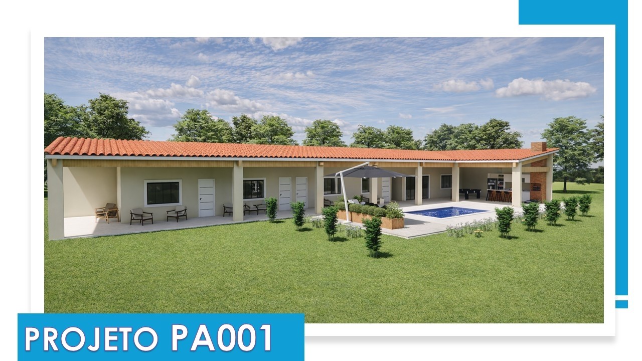 Casa em L com piscina | 4 SUÍTES ACONCHEGANTE |