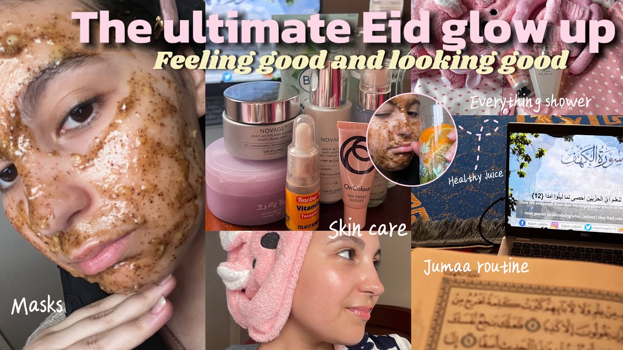 Eid glow up +jumaa routine🧘🏻&zwj;♀️🛁تجهيزات العيد فالدقيقة التسعين⏳🎀