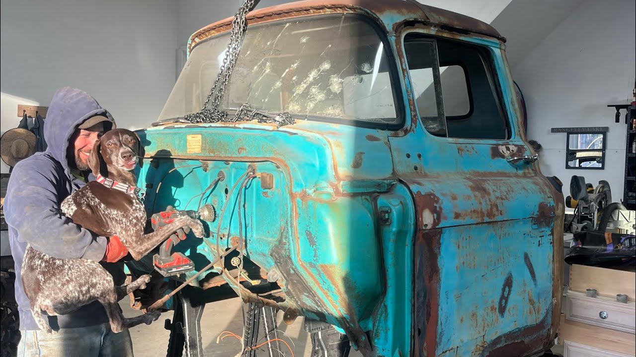 ‘58 build..Firewall clean up and fresh paint! 