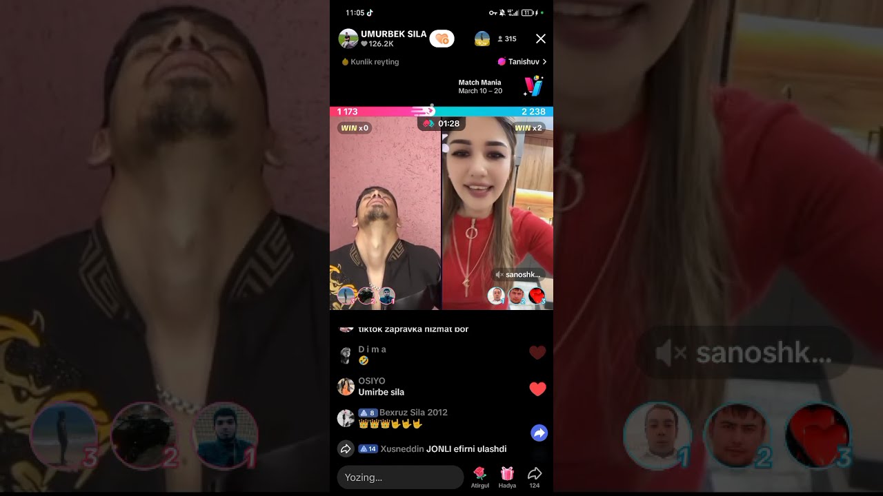 Umarbek vs sanoshka qonli batil hamma korsinde tez😡 #tiktok #top #edit #silai #rek