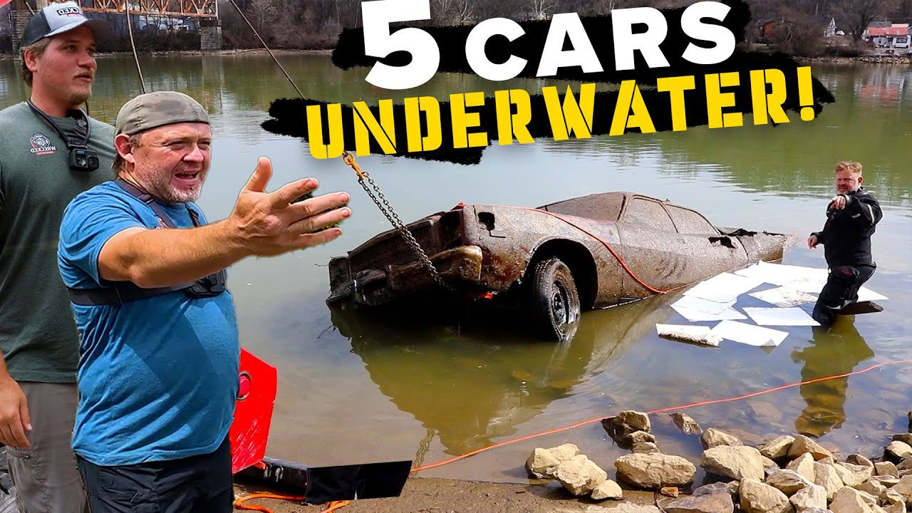 5 Cars Discovered Underwater & Recovered with Tow Truck (Best of 2023)