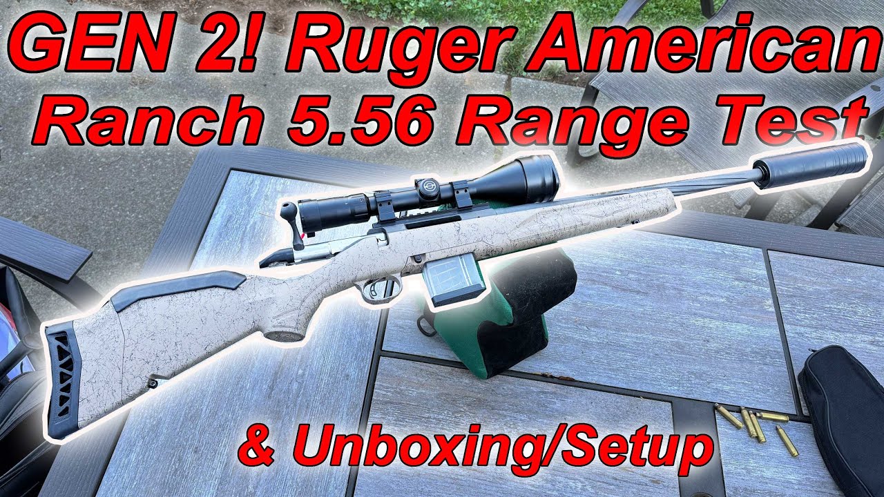 Gen 2 Ruger American Ranch 5.56 unboxing and shooting @RugerFirearms #rugeramerican