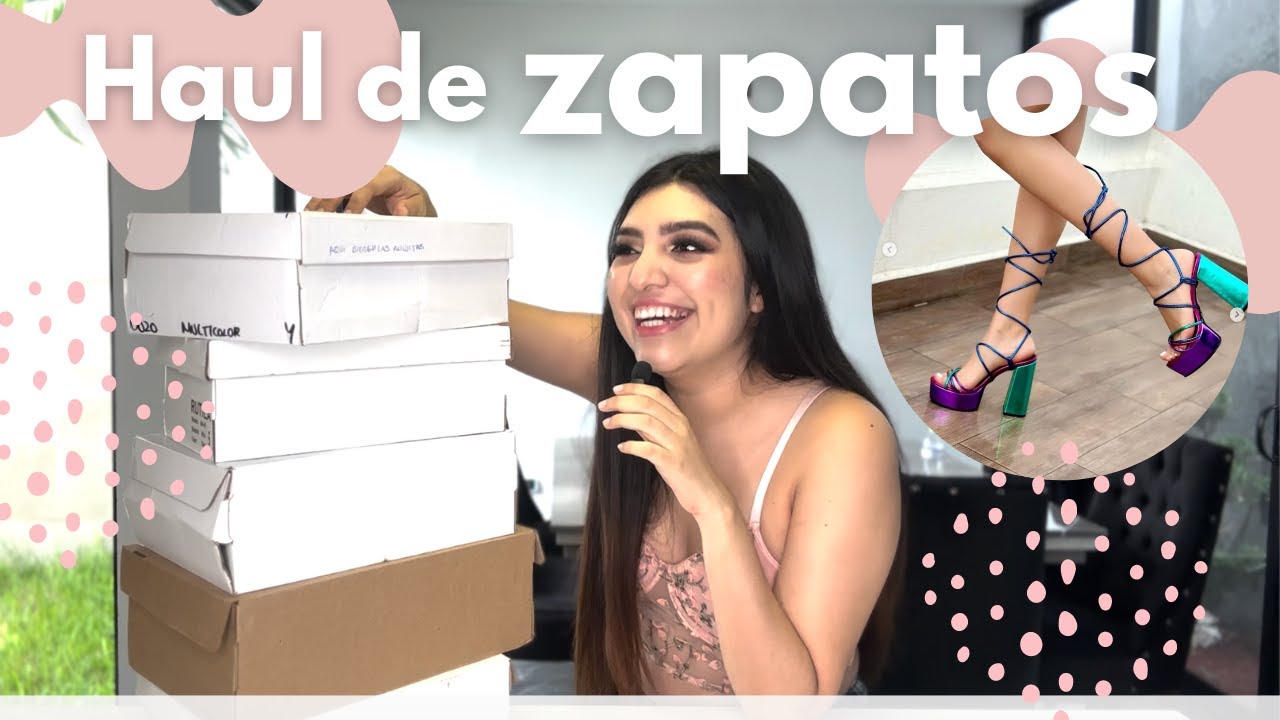 ME REGALARON TODOS ESTOS ZAPATOS!! 🙃🌸 aprendiendo a pisar tacones