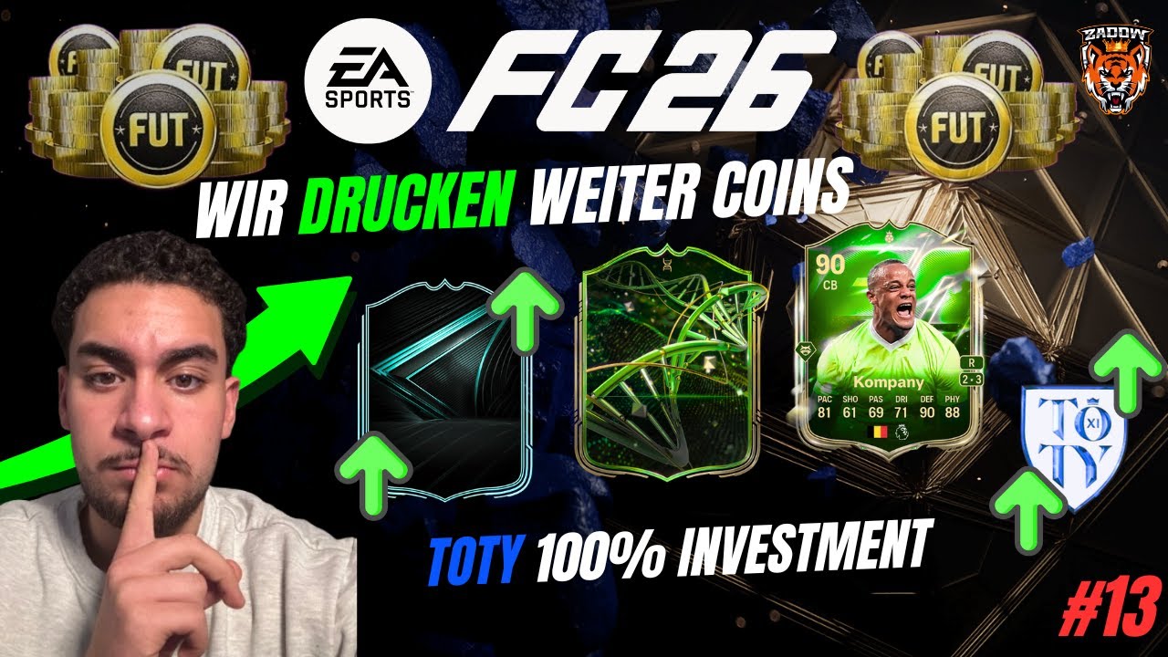 😱🤑TOTY 100% INVESTMENT |EAFC 26 COINS MACHEN😱🤑| EAFC26 FOLGE 13
