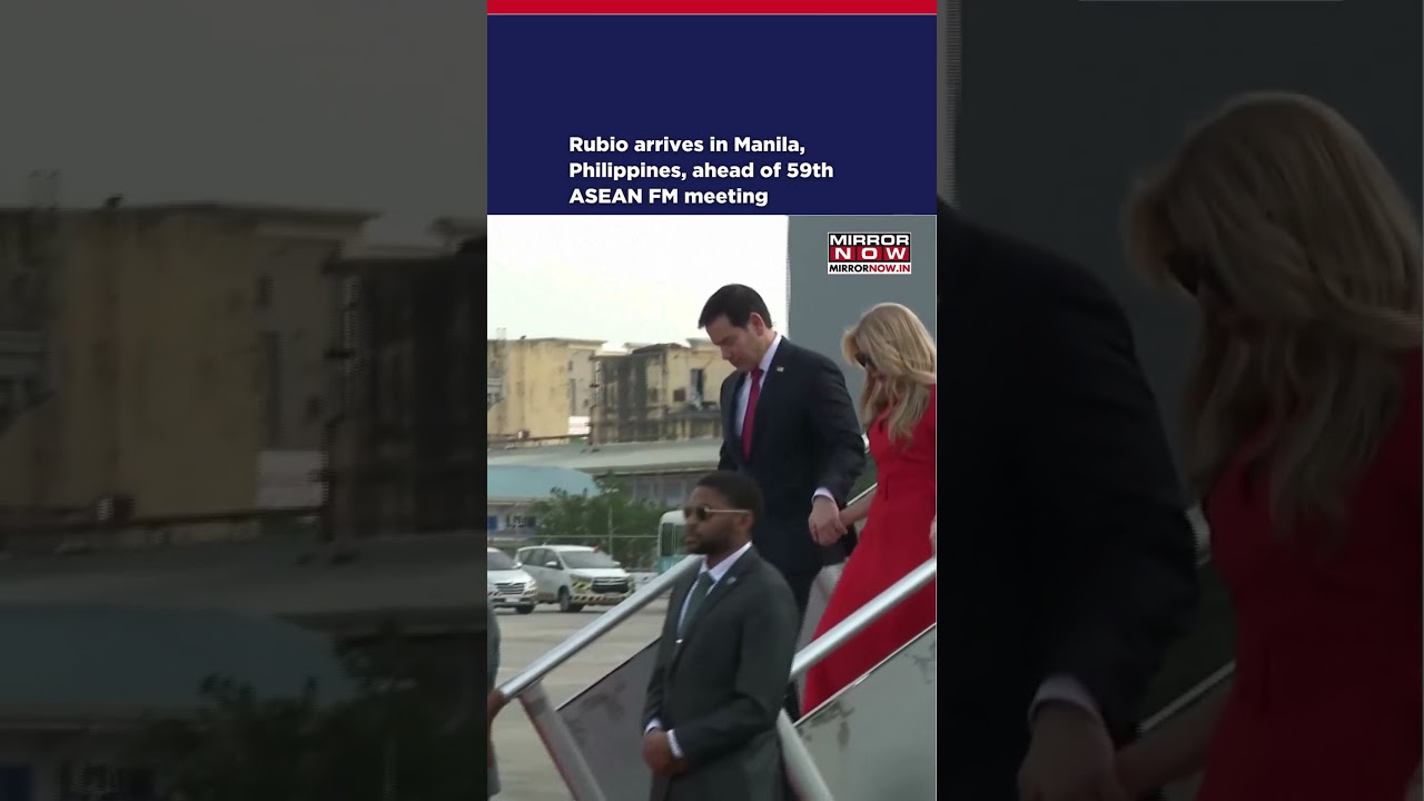 Rubio Arrives In Manila, Philippines, Ahead Of 59th ASEAN Foreign Ministers' Meeting #shorts