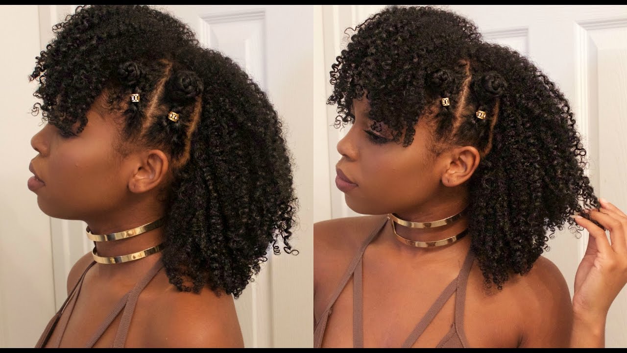 Braided Bantu Knot Mohawk Style on Natural Hair FT. Jane Carter Solutions