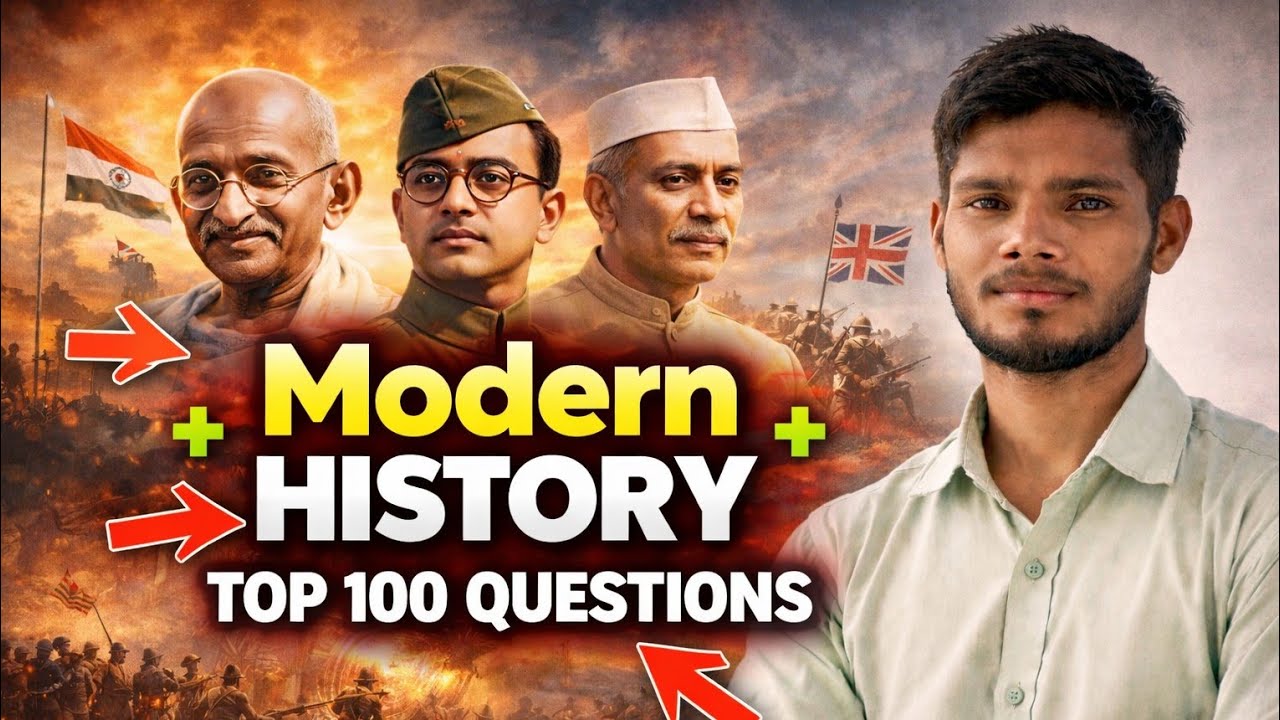 Mordern history। Top 100 questions।