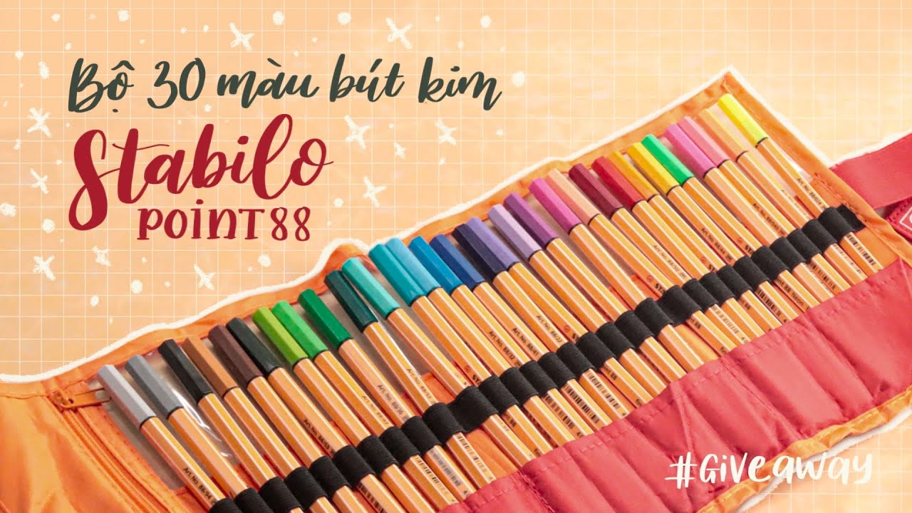 Review Bút Kim Stabilo Point 88 chuyên dùng cho take notes, ghi chép | Happy Hidari