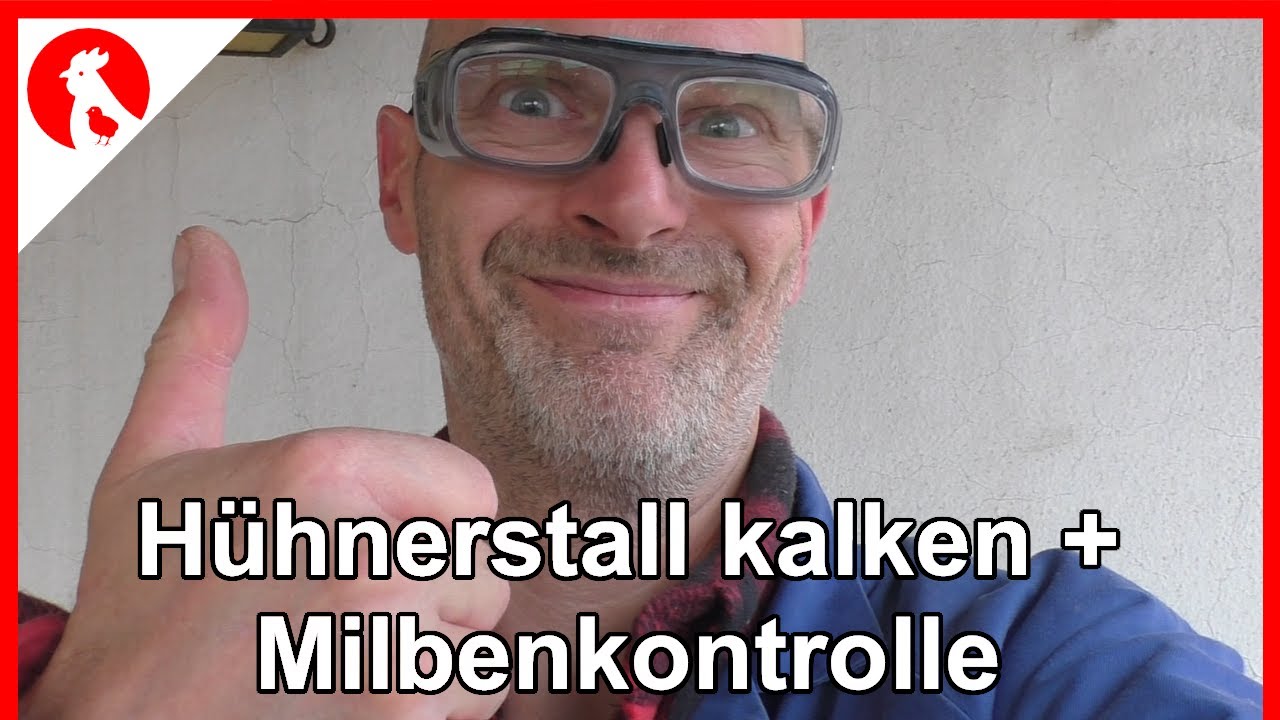 F166 Großputz im Hühnerstall - Stall kalken, ausmisten, ölen und Milbenkontrolle, sauber machen