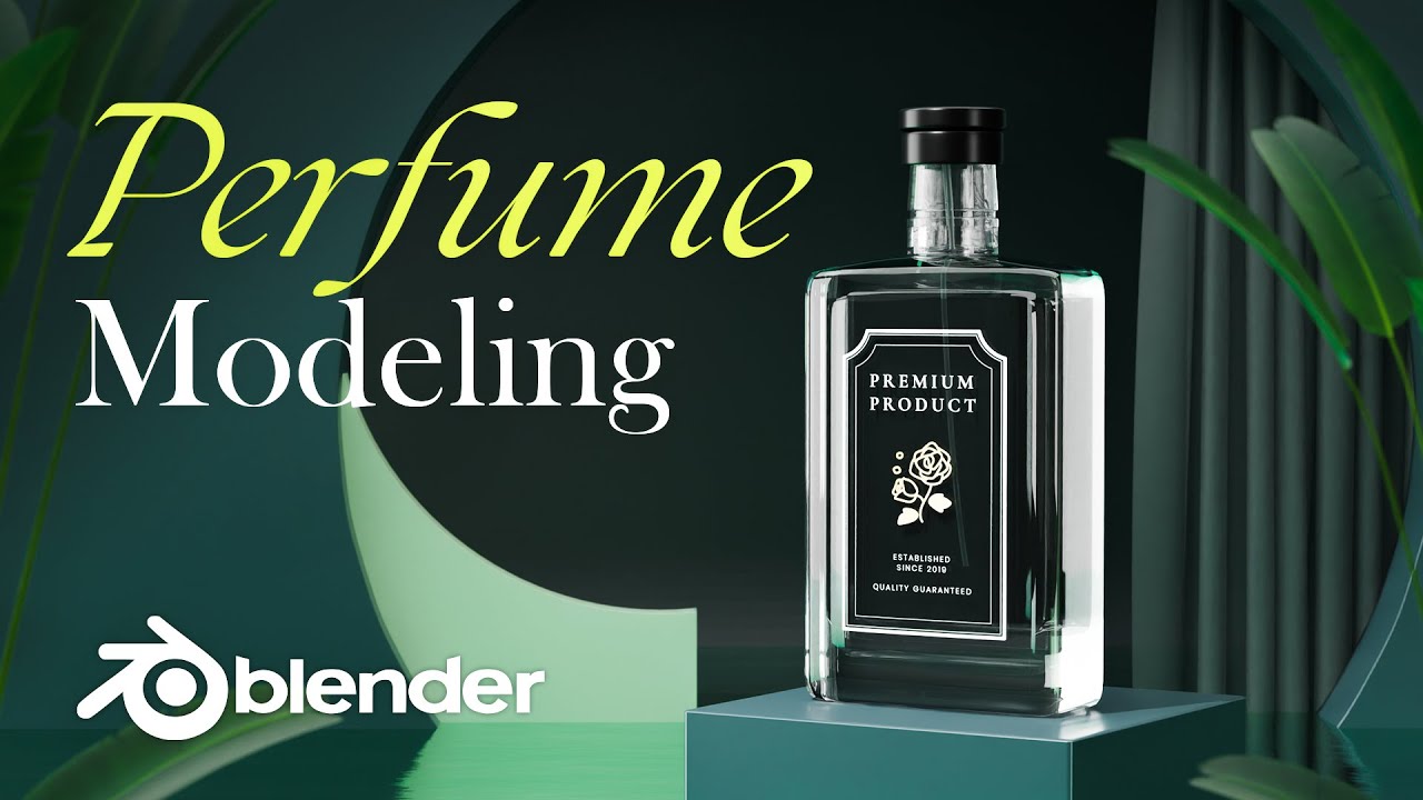 Model and Render a Realistic Perfume Bottle in Blender – Beginner's Guide!