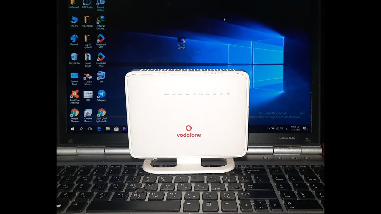 طريقة تحويل راوتر فودافون vdsl الى اكسس بوينت وتغيير اسم الشبكة وباسورد الواى فاى