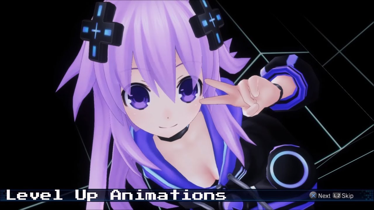 Megadimension Neptunia VII - All Character Level Up Animations