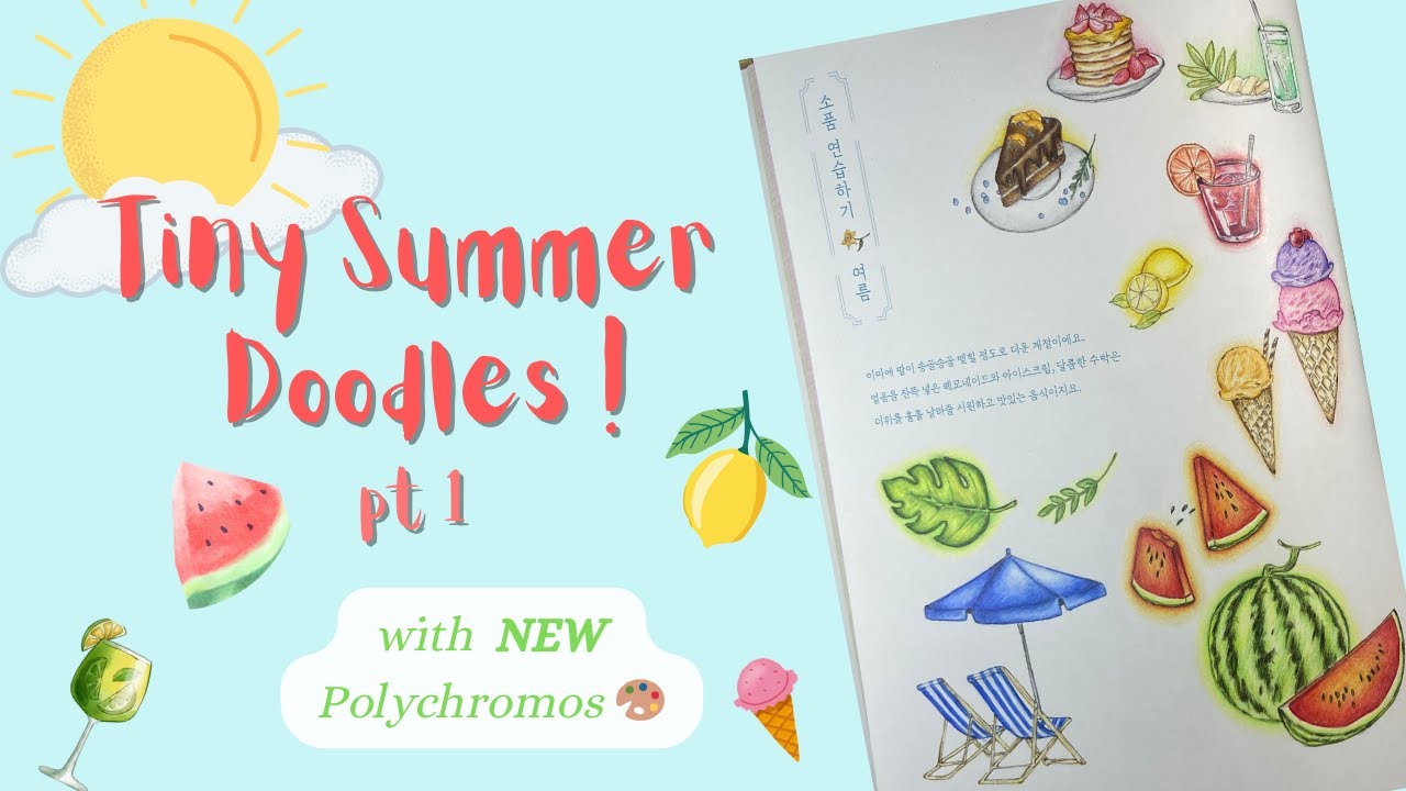 Tiny Summer Doodles 🍉☀️| Aeppol | Coloring Tutorial Pt 1