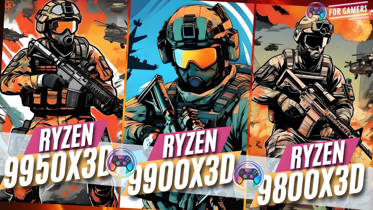 NEW Ryzen 9 9950X3D vs 9900X3D vs 9800X3D | Ultimate Gaming & Benchmark Comparison!