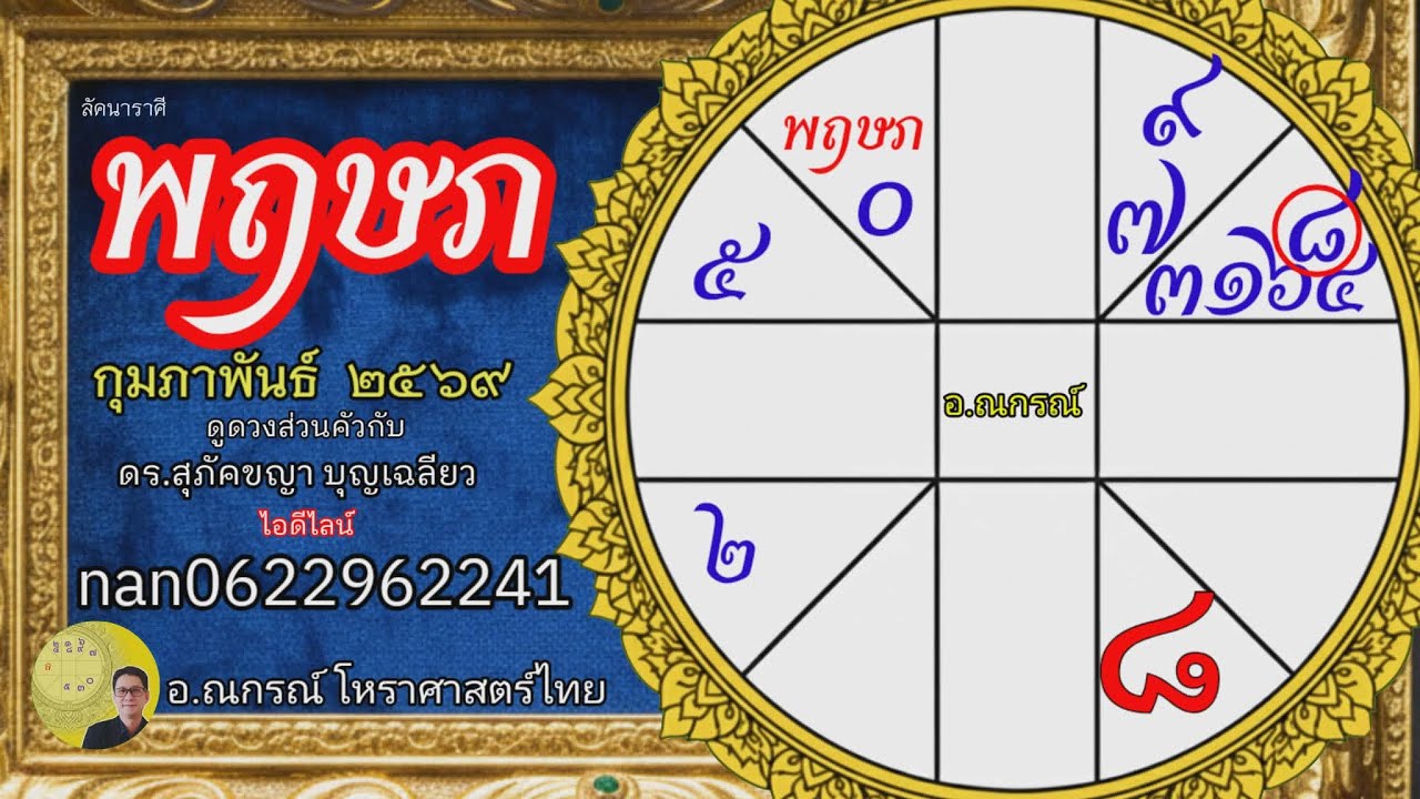 ลัคนาราศีพฤษภ กุมภาพันธ์ 2569 ดาว6ดวงเรือนกัมมะ