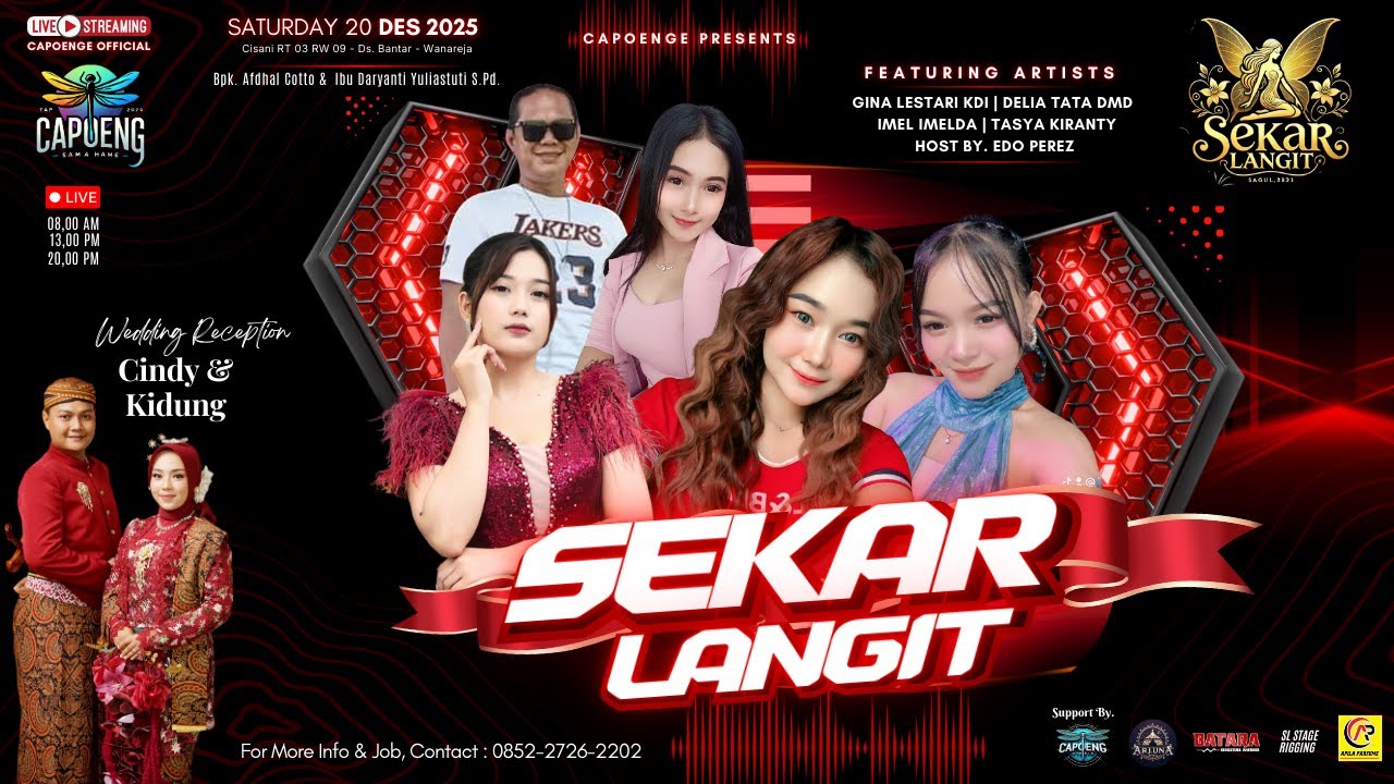 🔴 Live Malam SEKAR LANGIT Enterprise | Wedding Cindy & Kidung | Cisani - Sabtu 20 Desember 2025