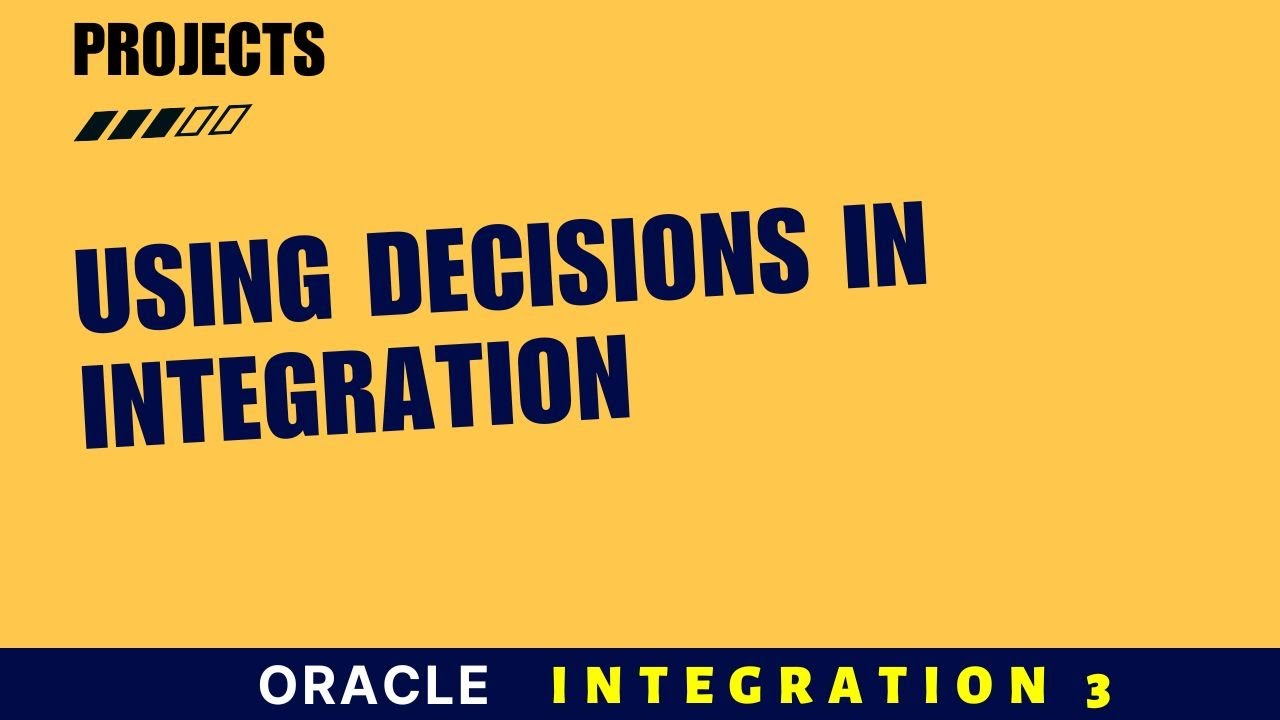 Jak korzystać z funkcji Decyzje w projektach Oracle Integration OIC 3 | Samouczek krok po kroku |...