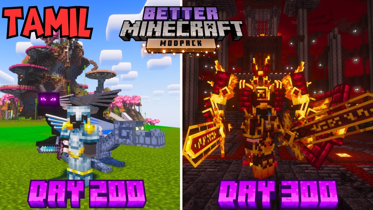 I Survived 300 Days in Better Minecraft Modpack! and Here&rsquo;s What Happened | CBE_Ghoul[Tamil]
