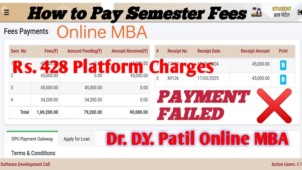 How to Pay Semester Fees for Dr. D.Y. Patil Online MBA with Minimal Transaction Charges |#onlinemba