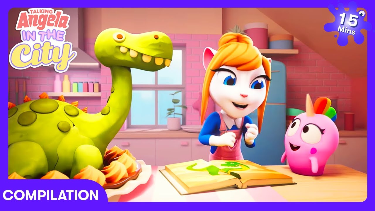 Talking Tom - Sjov dinokage-bagning! | Børnefilm | WildBrain Solskinnsby
