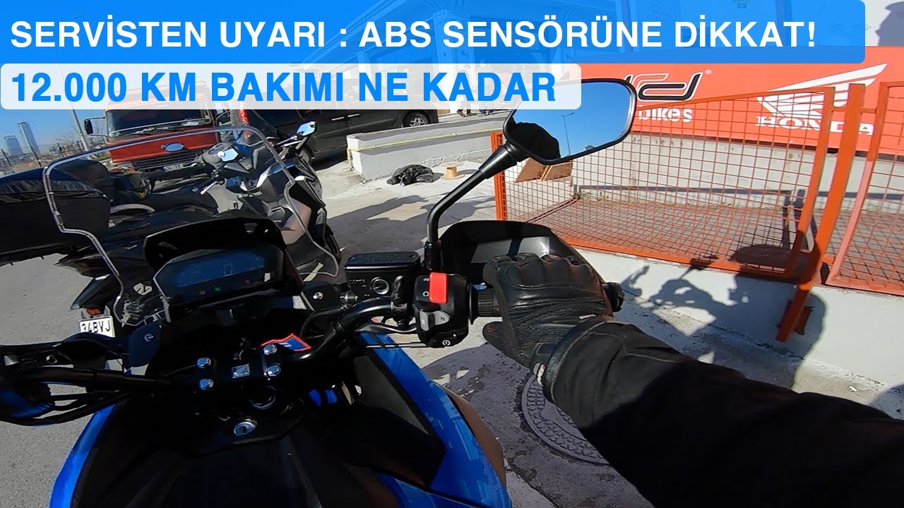 Honda NC 750 X 12.000 (on iki bin) km bakımı ne kadar? Servisten Uyarı : ABS Sensörüne dikkat!