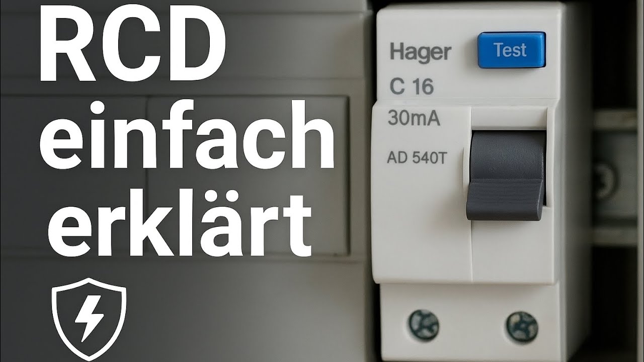 🔌 RCD einfach erkl&auml;rt &ndash; Was macht ein Fehlerstromschutzschalter? ⚡