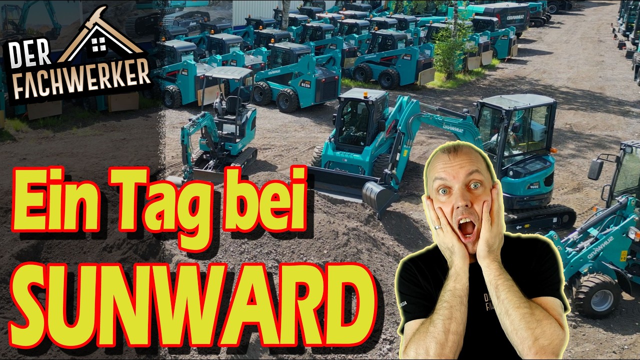 Baumaschinen so weit das Auge reicht! Mein Besuch bei SUNWARD