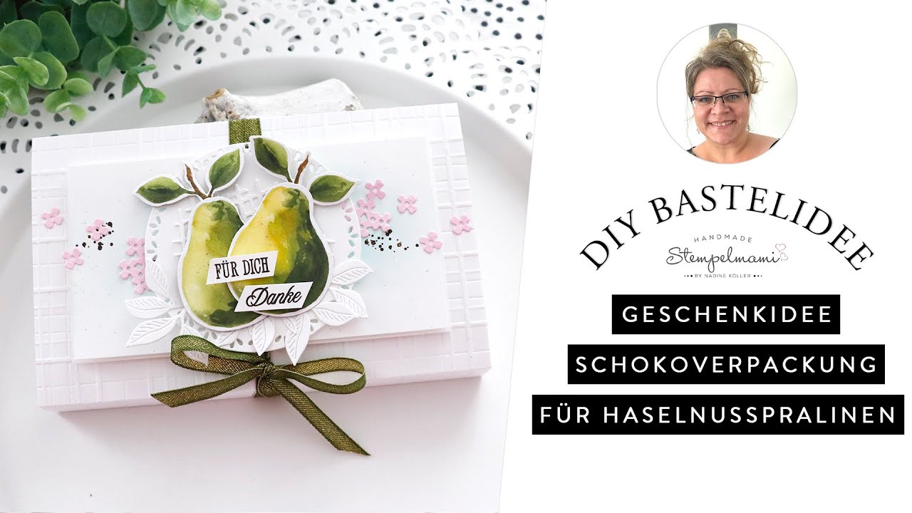 Geschenkidee Schokoladenverpackung f&uuml;r Haselnusspralinen | Beste Birnen |  Schokolade verpacken