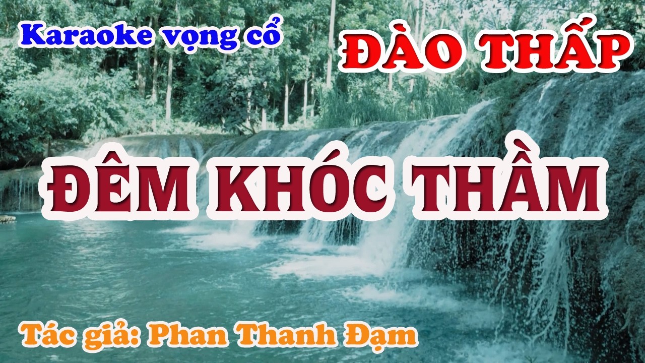 Đêm Khóc Thầm - Karaoke Vọng cổ Đào Thấp- Tác giả: Phan Thanh Đạm