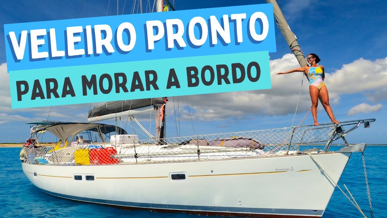 109 l VELEIRO PRONTO para morar a bordo e viajar pelo mundo!! Beneteau Oceanis 411 boat tour.