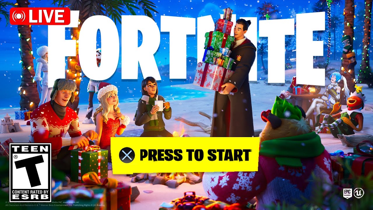 *NEW* FORTNITE WINTERFEST UPDATE OUT RIGHT NOW!! FREE PRESENTS, NEW MAP, BATTLE PASS & MORE! (LIVE)