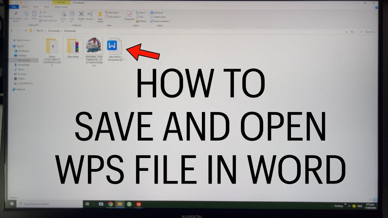 How to Save and Open WPS File in Word