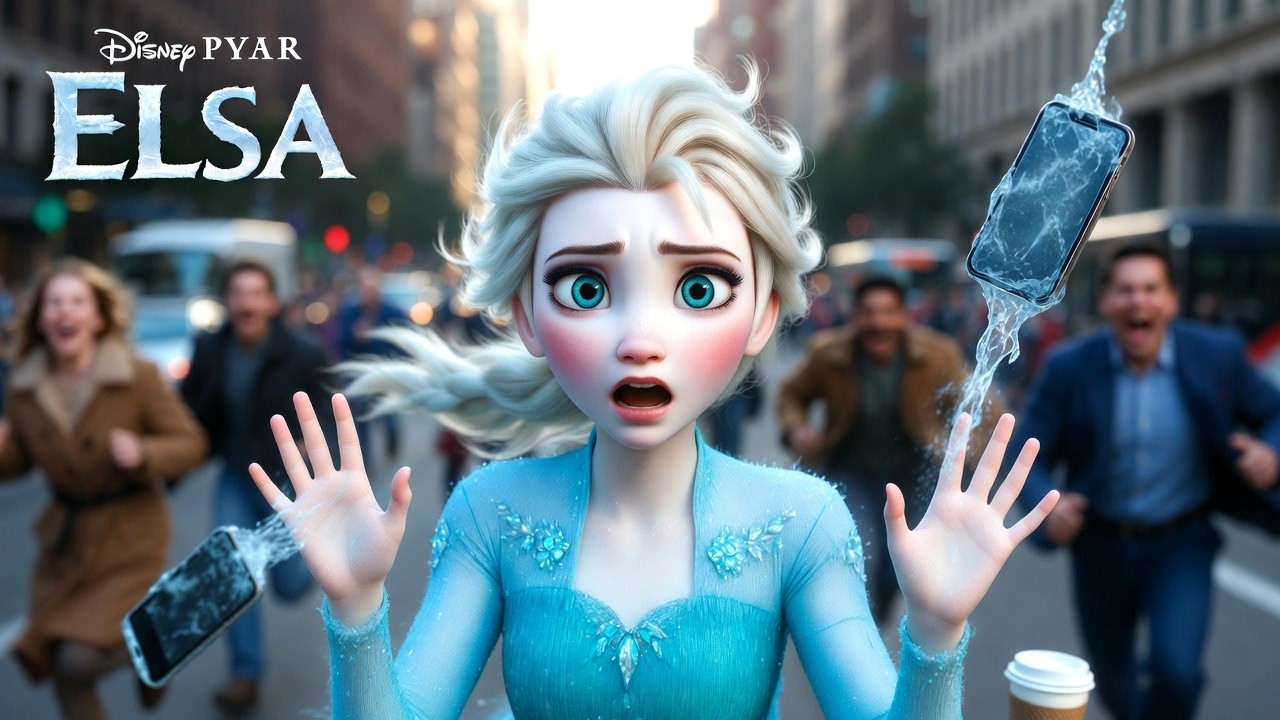 Elsa Gets Transported to Real World  Nobody Believes She Has Ice Powers #disney #viral #frozen  #fyp