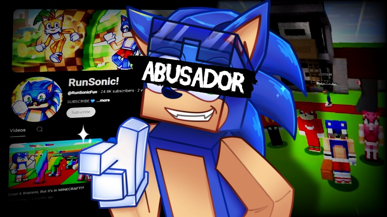 O CANAL INFANTIL DE SONIC E MINECRAFT QUE ESCONDIA CRIMES - RUNSONIC