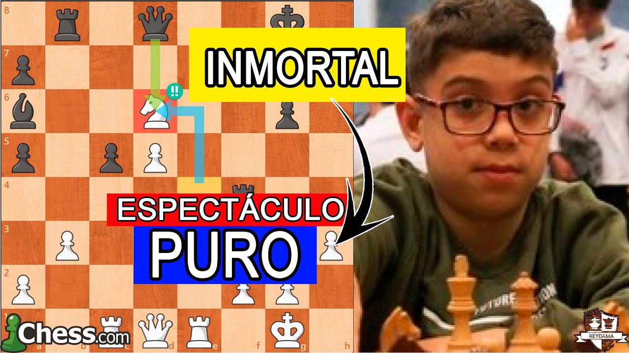 INMORTAL DE FAUSTINO ORO! Faustino Oro Vs Alex Villa  | Barcelona IM 2024  | 25 junio 2024 (Ronda 6)