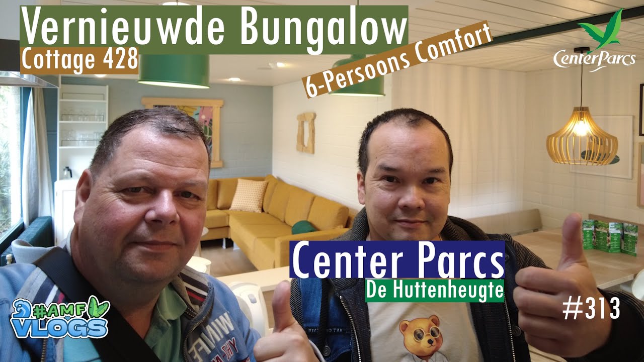 NIEUWE BUNGALOW OP DE HUTTENHEUGTE | 6-PERSOONS COMFORT COTTAGE NUMMER 428 #amfvlogs #centerparcs