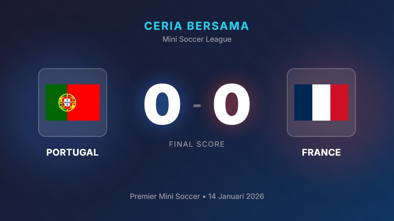 Ceria Bersama S20 W1 - Portugal vs France Match 2